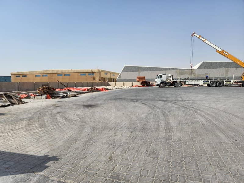40000 sq ft Fully Interlocked Open land TOLET in Industrial Area 18