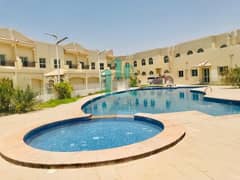 New finish  4 bedroom plus maid compound villa with shared pool and gym in Al Barsha 1