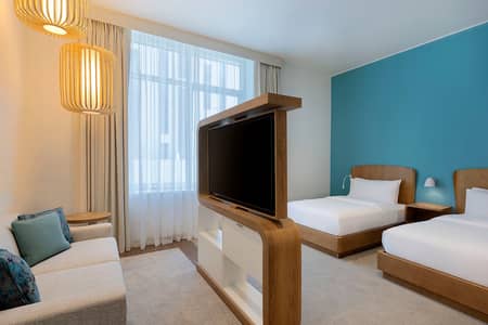 Hotel Apartment for Rent in Bur Dubai, Dubai - Studio Twin Guestroom