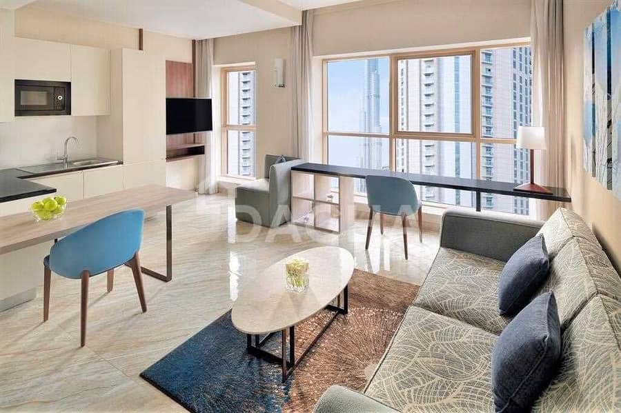 位于迪拜市中心，迪拜市中心欧文比克酒店公寓 1 卧室的公寓 145000 AED - 6281302