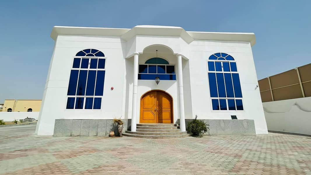 ** SEMI FURNISHED 8 BEDROOM VILLA IS AVAILABLE FOR RENT IN AL JURF AJMAN ONLY IN 180,000 PER YEAR **