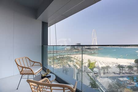 2 Bedroom Flat for Rent in Jumeirah Beach Residence (JBR), Dubai - Luxury 2 Bd+Maids with Breathtaking Sea and Ain Dubai View