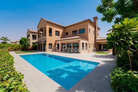 5 Bedroom Villa for Rent in Jumeirah Golf Estates, Dubai - Gated community villa with private pool