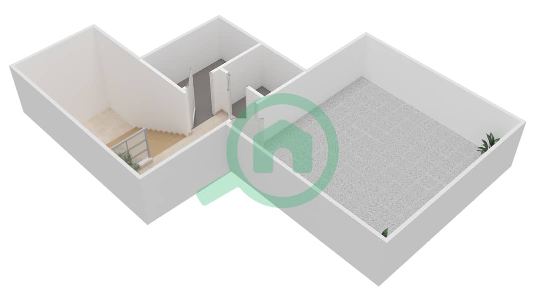 Jawaher Saadiyat - 4 Bedroom Villa Type OPTION B Floor plan Roof interactive3D