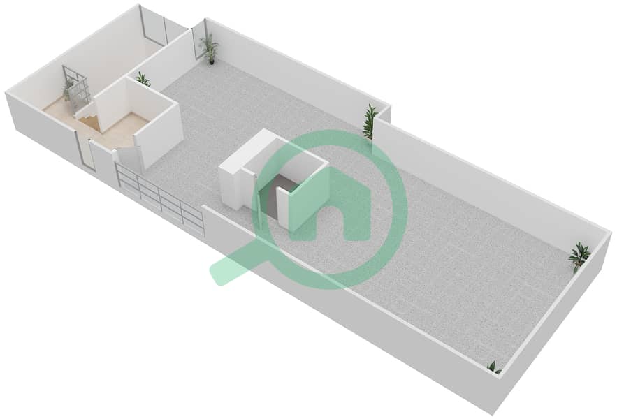 Jawaher Saadiyat - 5 Bedroom Villa Type OPTION A Floor plan Second Floor interactive3D