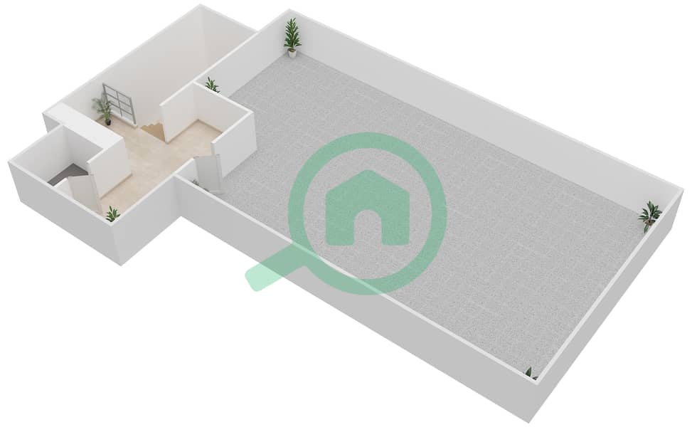 Jawaher Saadiyat - 6 Bedroom Villa Type OPTION A Floor plan Second Floor interactive3D