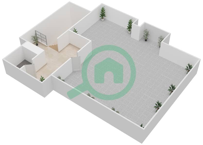 Jawaher Saadiyat - 6 Bedroom Villa Type OPTION B Floor plan Second Floor interactive3D