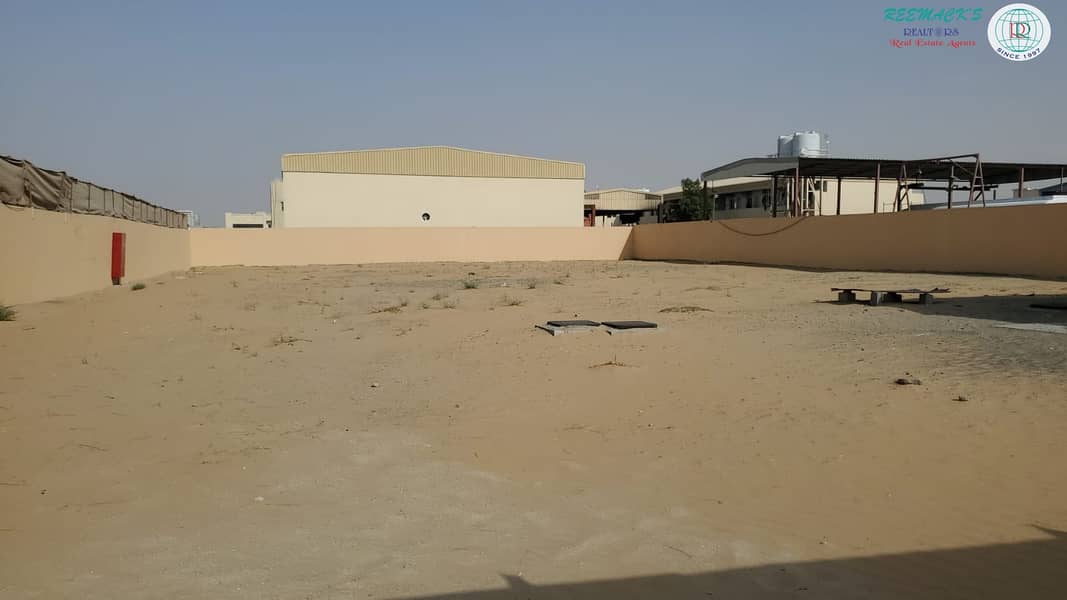 OPENLAND WITH  ELECTRICiTY AND WATER CONNECTION AVAILABLE IN AL SAJAA INDUSTRIAL AREA NEAR TO BIG Bazaar