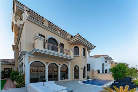 5 Bedroom Villa for Sale in Palm Jumeirah, Dubai - Exclusive/ Upgraded/ Direct Beach Access /High No.