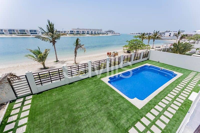 Spacious beachfront  villa with private pool
