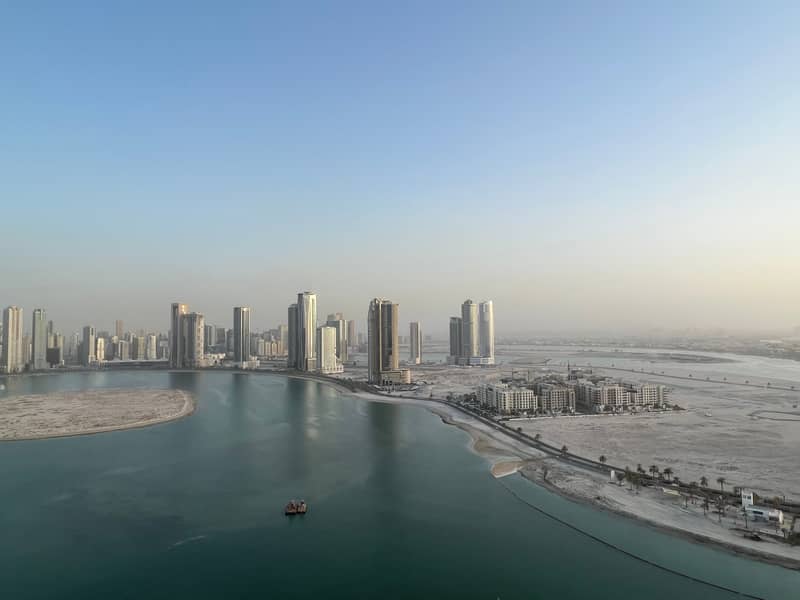 Water View/Free Month,Parking/ Luxury Both Masters 2-BR with Maids,Balcony,Wardrobe/ Al Khan Lagoon