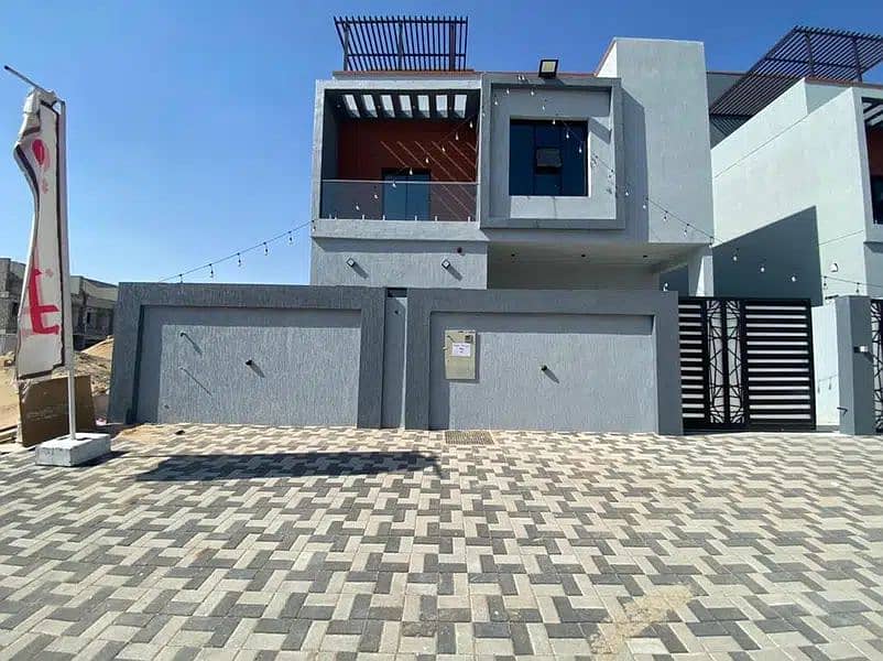 Villa for rent in Al Zahia area on the tar street, very excellent location and close to the main