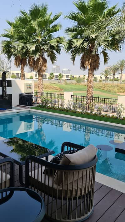 5 Bedroom Villa for Rent in DAMAC Hills, Dubai - SINGLE ROW|FURNISHED|FULLY UPGRADED