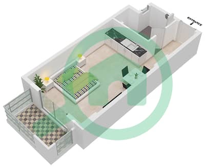 Ludisia - Studio Apartment Unit 26 Floor plan
