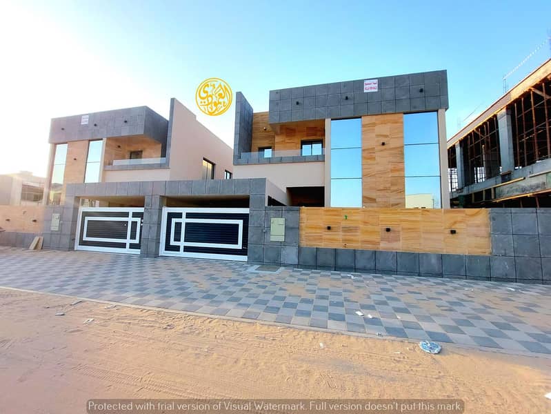 Without down payment and at the price of a villa near the mosque, one of the most luxurious villas in Ajman, designed, finished, and built personally,
