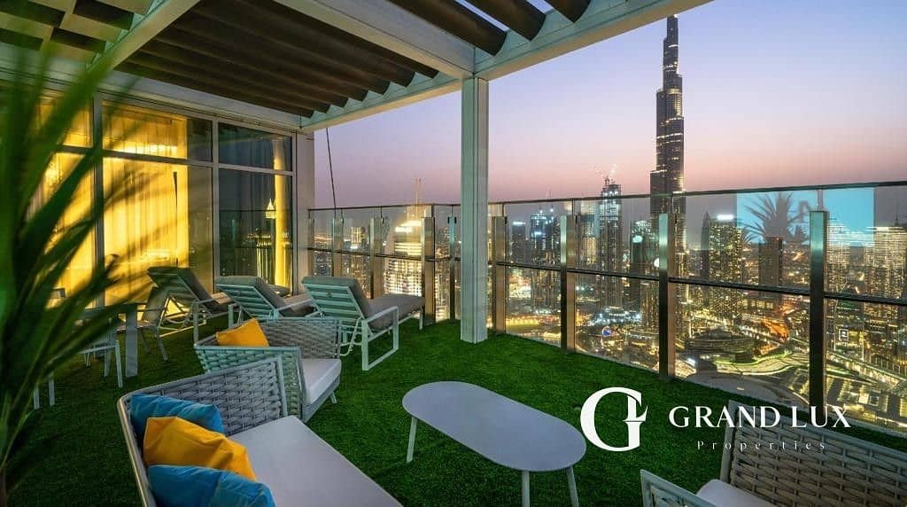 Amazing Penthouse | Terrace | Burj Khalifa View