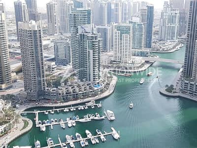 1 Bedroom Apartment for Sale in Dubai Marina, Dubai - High Floor | Entirely Furnished | Full Sea View