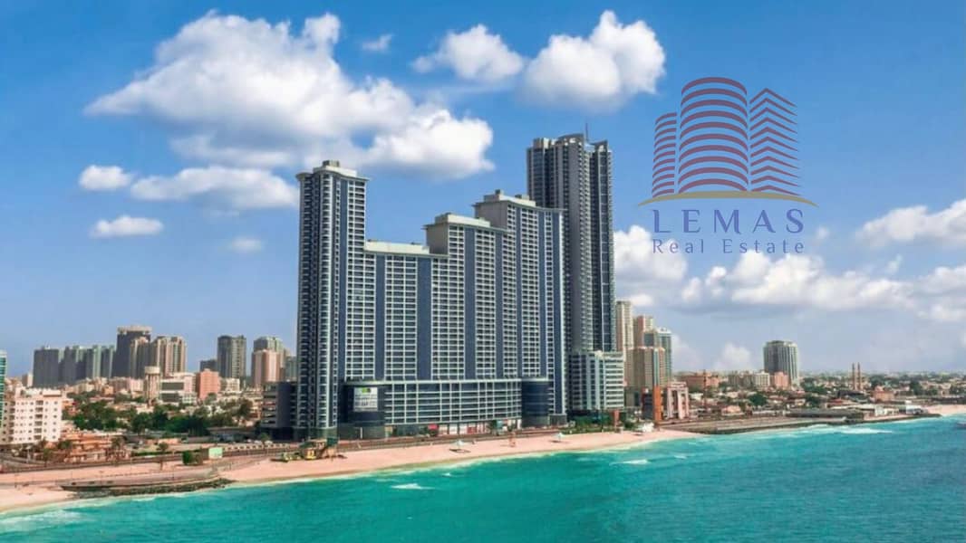 Luxury 2 bhk full sea view with parking and Free AC in Ajman Corniche Residence