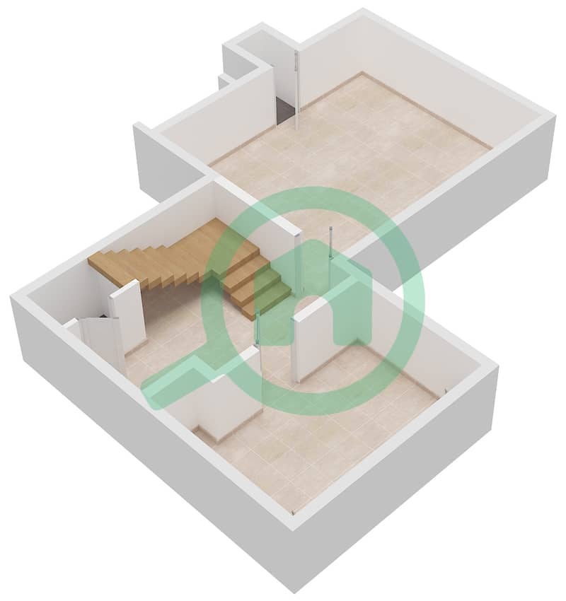المخططات الطابقية لتصميم النموذج 4 فیلا 6 غرف نوم - أوليف بوينت Basement interactive3D