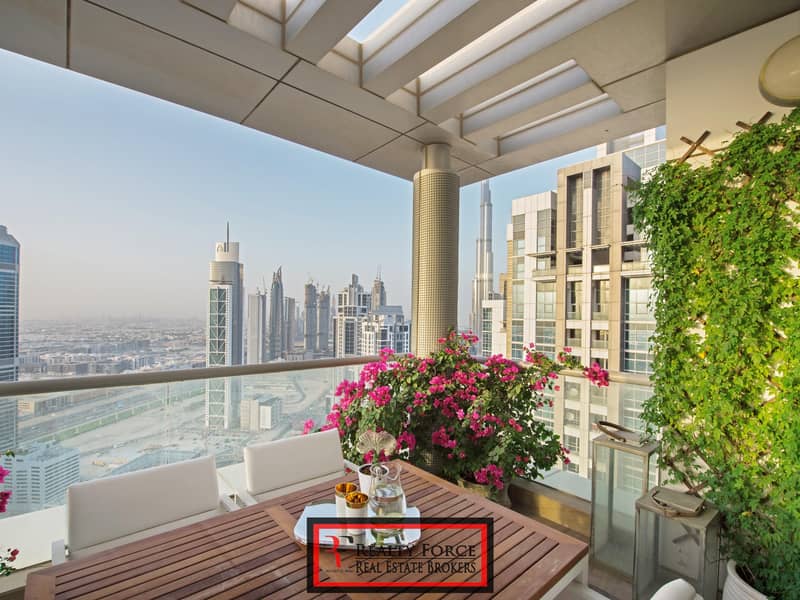 FULLY UPGRADED DUPLEX | PRIVATE POOL| BURJ VIEW