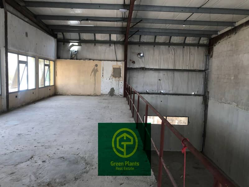 Al Quoz Industrial Area 3,700 sq. Ft warehouse with built-in mezzanine floor