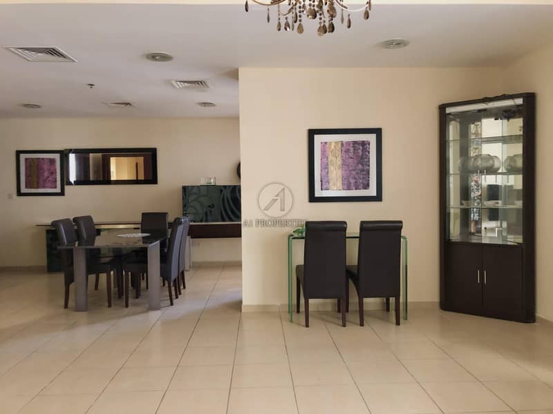 Stunning Partial Sea View | Furnished Spacious 3BR