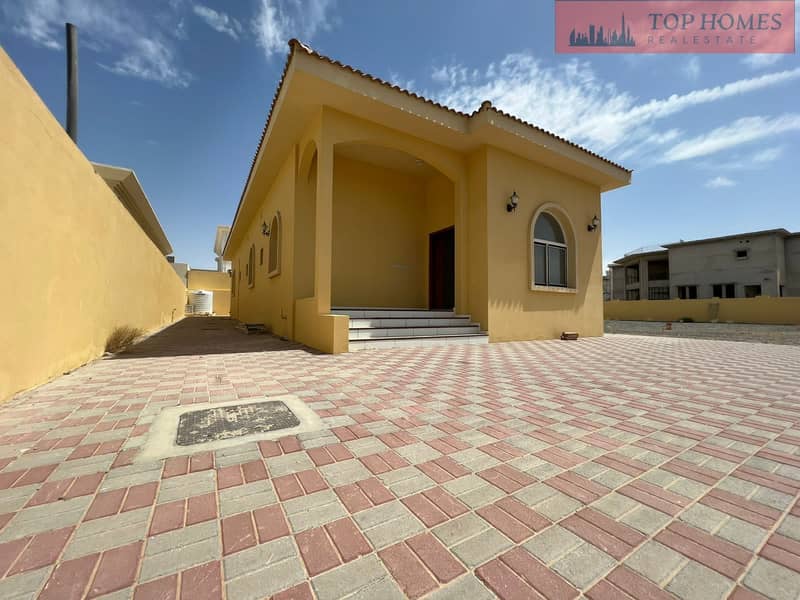 New villa, first inhabitant, consisting of 3 bedrooms, for rent in Al Qarayen