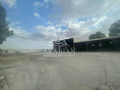 Industrial Land for Rent in Al Mafraq Industrial Area, Abu Dhabi - 4,118sq. m Workshop & Open Yard with Office for Rent!