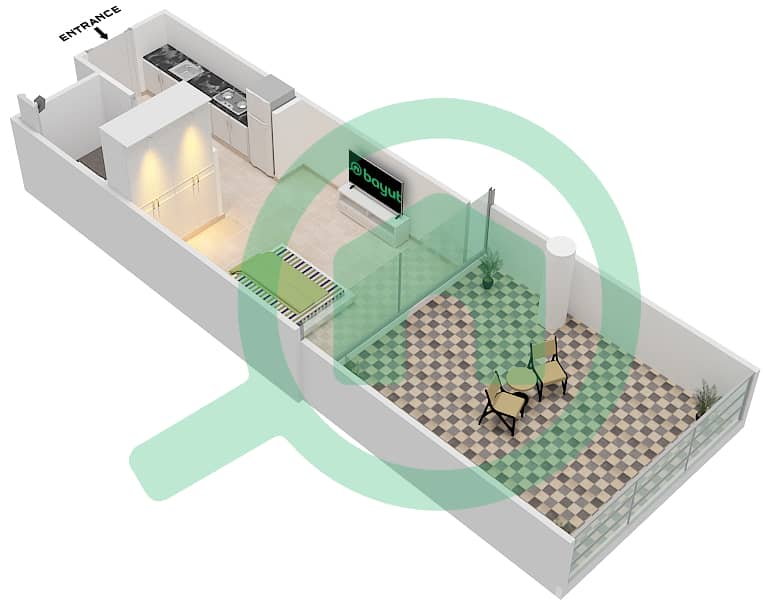 Гольф Виста 2 - Апартамент  планировка Единица измерения 4-FLOOR-2 Floor-2 interactive3D