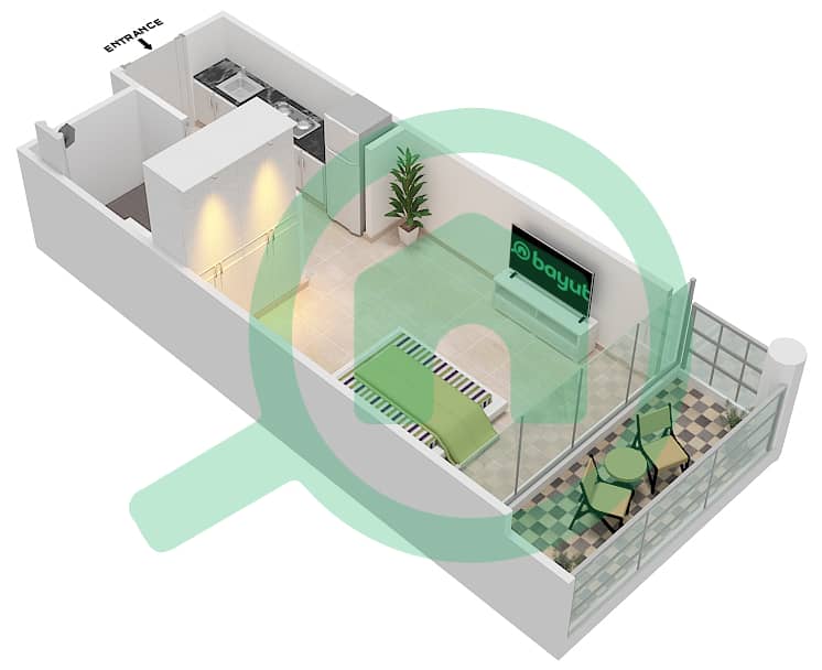 المخططات الطابقية لتصميم الوحدة 4-FLOOR-3-5 سكني  - جولف فيستا 2 Floor-3-5 interactive3D