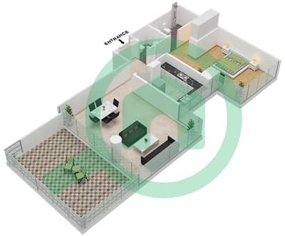 高尔夫景观住宅2号 - 1 卧室公寓单位1B-FLOOR-5戶型图