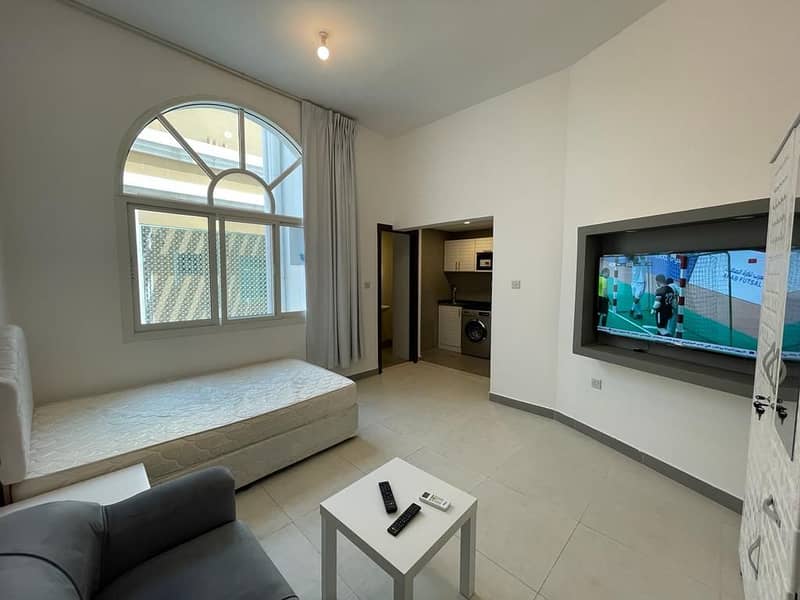 Brand New  Spacious   Furnished Studio Apartment | Bills Inclusive| Near  Khalidiya Mall