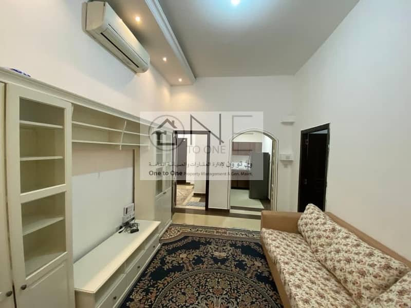 AMAZING  1 BEDROOM HALL FURNISHED FOR RENT IN KHALIFA CITY