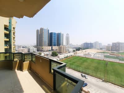 2 Bedroom Apartment for Rent in Al Rashidiya, Ajman - SPECIOUS STADIUM VIEW BALCONY 2-BHK APARTMENT AT RASHIDIYA TOWERS