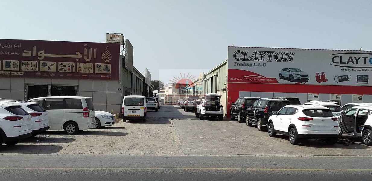 For Rent 3,600 Sqfts. Warehouse on main Road Opposite used car complex in Ras Al Khor