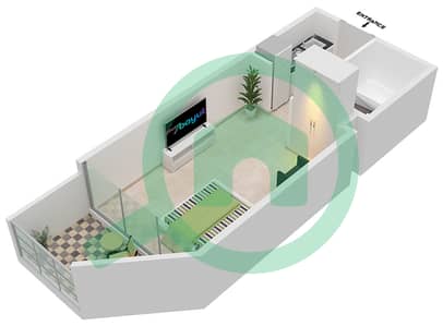Samana Hills - Studio Apartment Type/unit A4/35 Floor plan