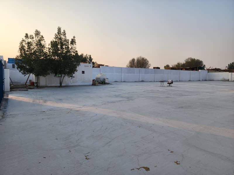 20000 sq ft Open Land with 100 KW SEWA Available in Al Sajaa