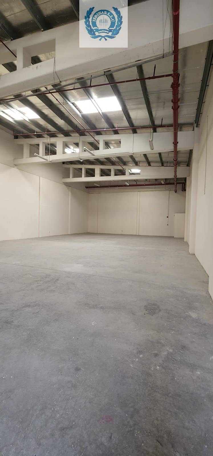 Clean Warehouse With Sprinklers And Civil Defense Approved In Industrial 13 Sharjah