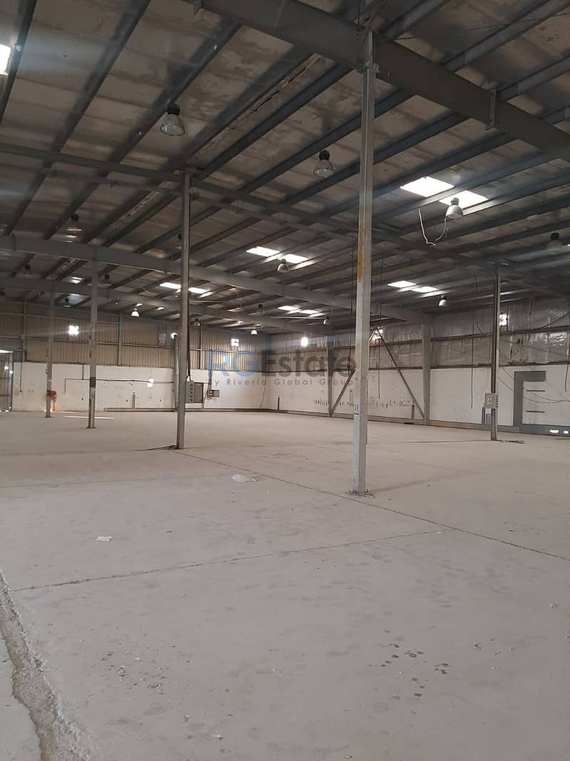 49,000 Commercial Land with 18,600 sqft Warehouse Available for rent in Al Quoz