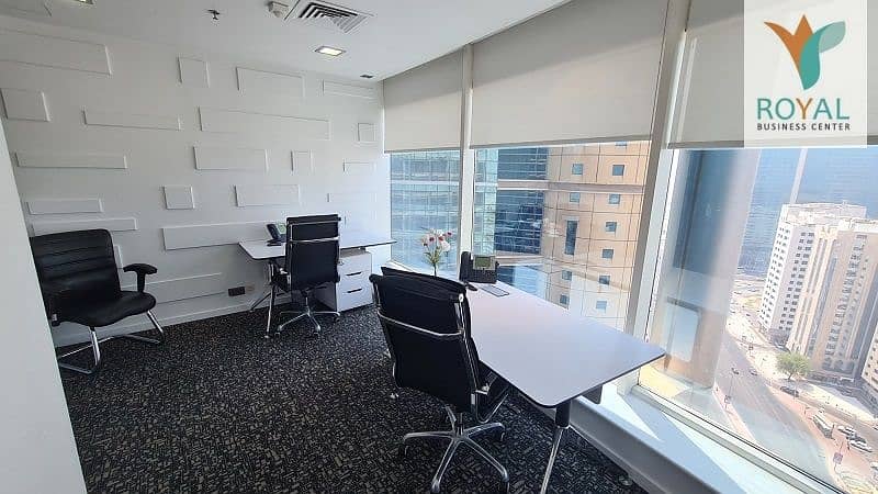 Elegant  | Special View | Fully Fitted-Serviced Offices starting AED. 4500/- Monthly !