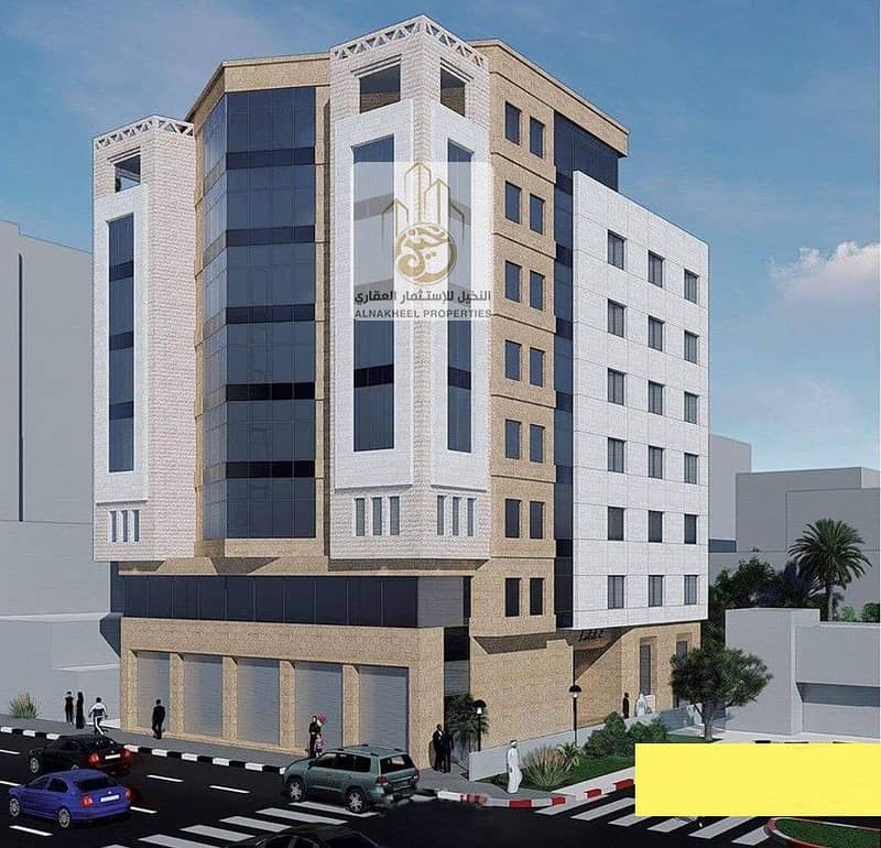 New building for sale, high income, fully leased, Ajman