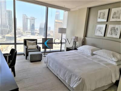 2 Bedroom Hotel Apartment for Rent in Downtown Dubai, Dubai - VACANT | FULL FOUNTAIN AND BURJ KHALIFA VIEW | FULLY FURNISHED