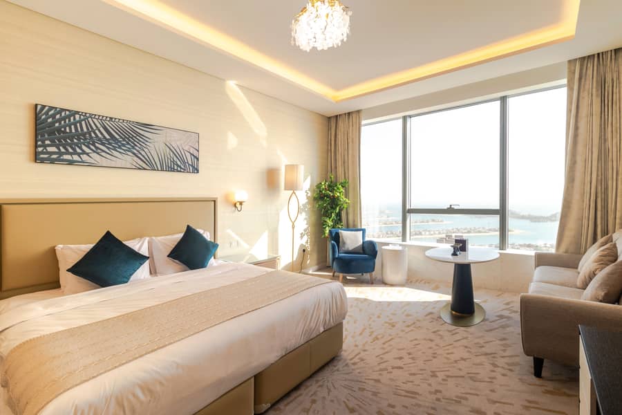 Elegant and Stylish | Sea View | Studio Apartment | Palm Tower