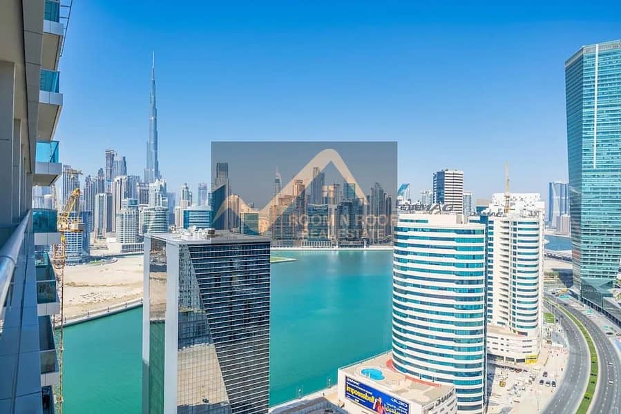 7000 MONTHLY /FULLY FURNISHED/BURJ KHALIFA VIEW BUSINESS BAY
