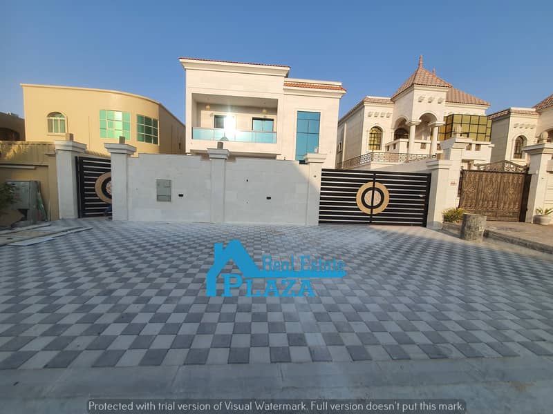 Villa for sale in Al Mowaihat, the first inhabitant, on an area of 5000 feet, super deluxe finishing