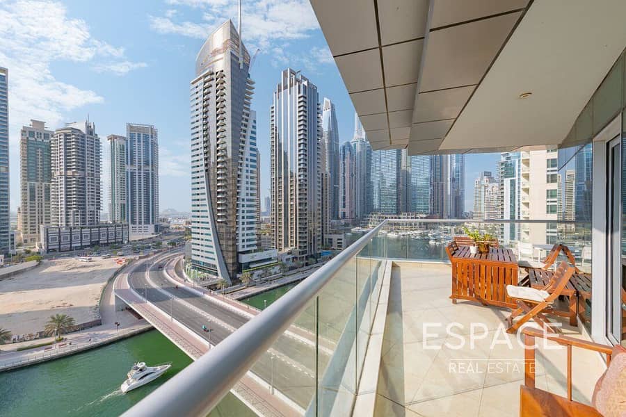 位于迪拜码头，三叉戟海湾大楼 3 卧室的公寓 3200000 AED - 6331848