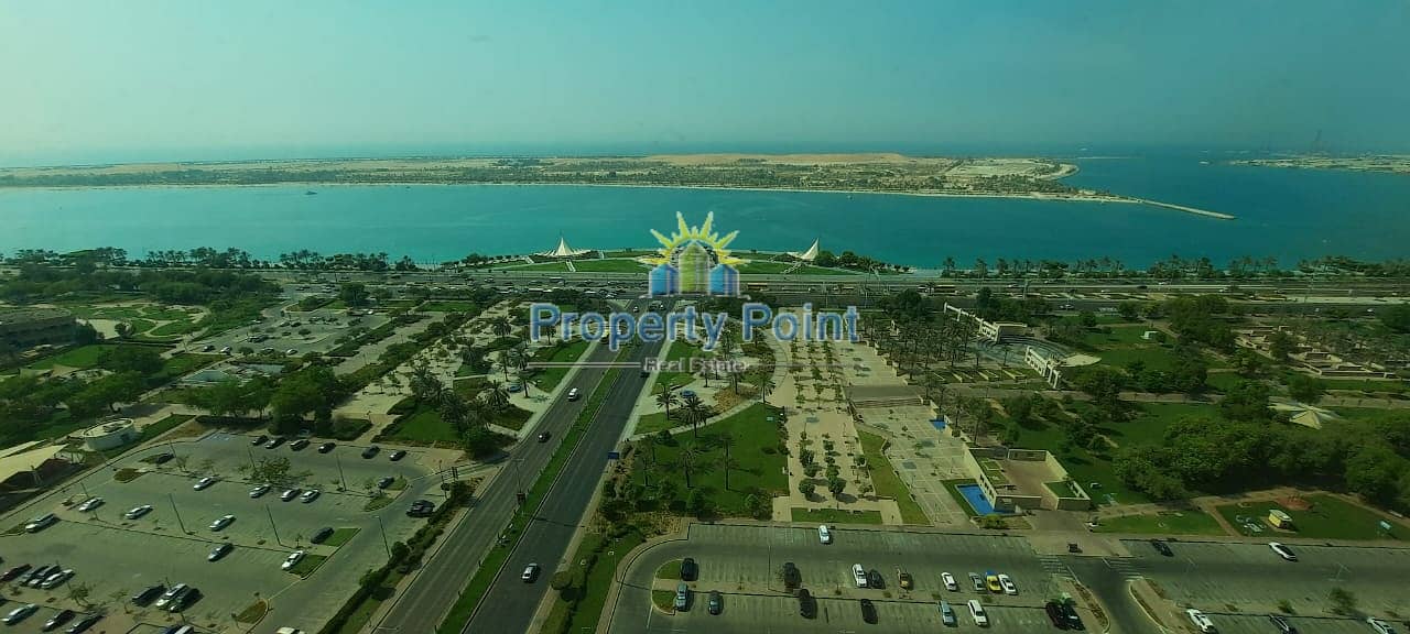 Full Sea and City Views | 492 SQM Penthouse Office for RENT | Spacious Office Layout | Private Lift | Corniche Road