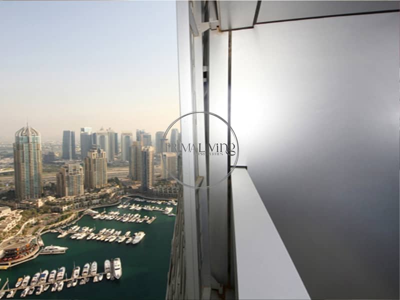 Upgraded | Marina View | Fully Furnished | 2 Bedrooms | High Floor