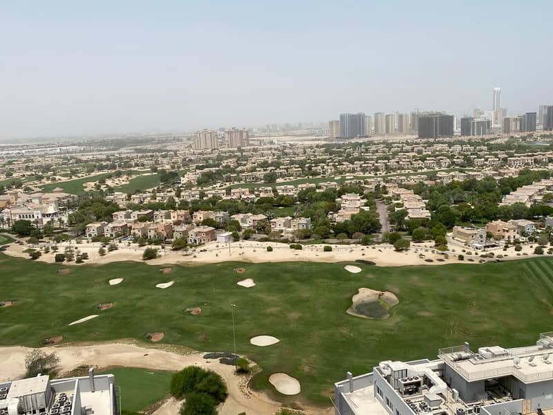 AMAZING GOLF VIEW ,  FURNISHED SPACIOUS 1 BR , ELITE 9