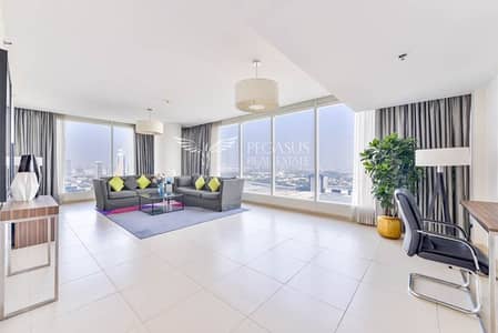 شقة فندقية 2 غرفة نوم للايجار في شارع الشيخ زايد، دبي - شقة فندقية في برج نسيمة شارع الشيخ زايد 2 غرف 175000 درهم - 6185356